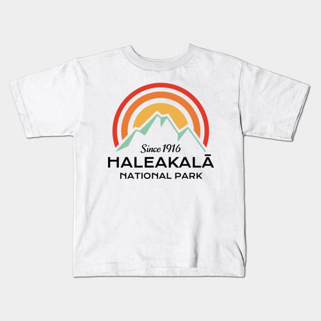 Haleakala National Park Sticker Kids T-Shirt by roamfree